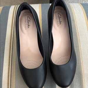 Clarks Women's Black heels. Worn once not outside